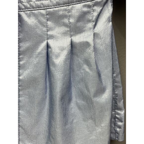 Vintage Rothschild Blue Trench Coat Polyester Girls 12 Month Pleated - Picture 2 of 6